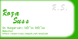 roza suss business card